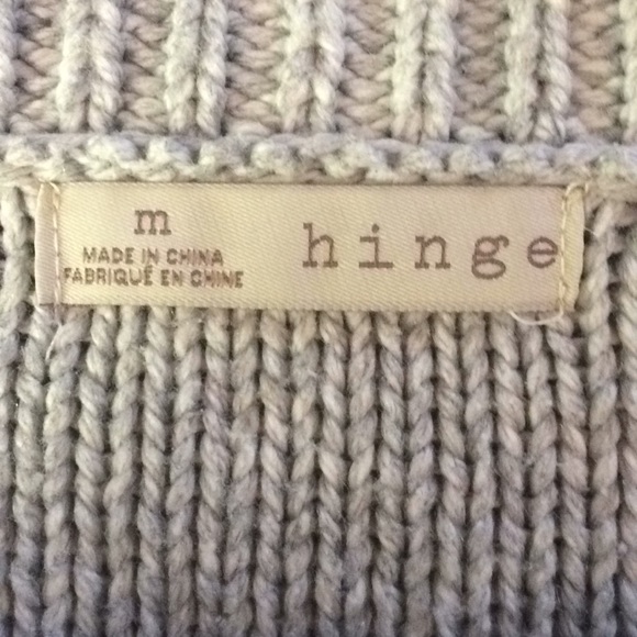 Chunky Knit Cable Knit Sweater Gray - Picture 4 of 5